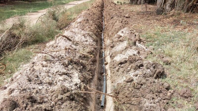 Santamarina: está pronta a finalizar una red de agua de 1200 metros